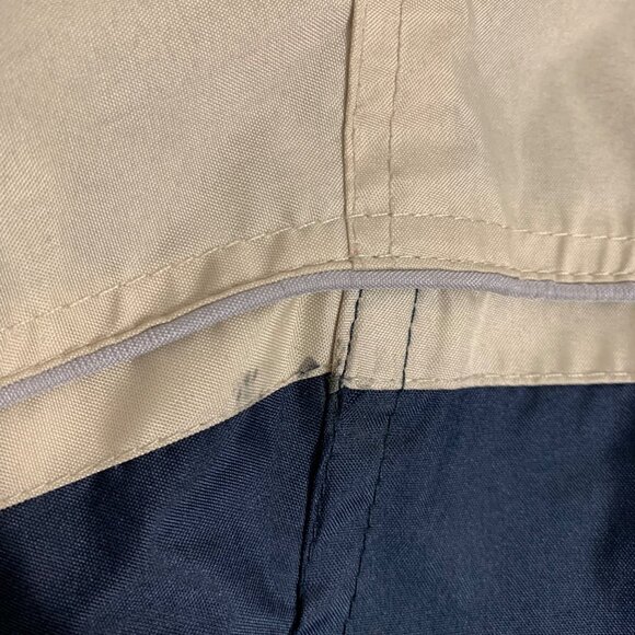 St Augustine Lighthouse Windbreaket Jacket Mens Size M Navy Beige VTG Maritime - Picture 7 of 15